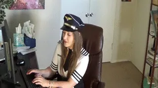 Pilot Dani Daniels Spanks Stewardess Kym