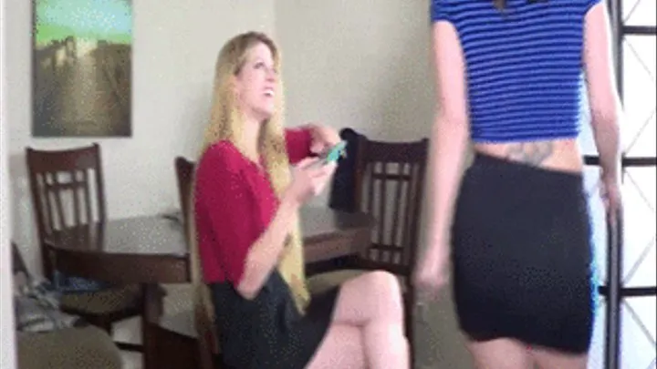 Harley Havik Spanks Her Roommate in Dining Room