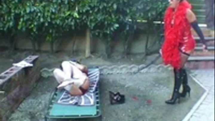 "Tanning" To The Sound Of Her Whip In The Garden (2° part)