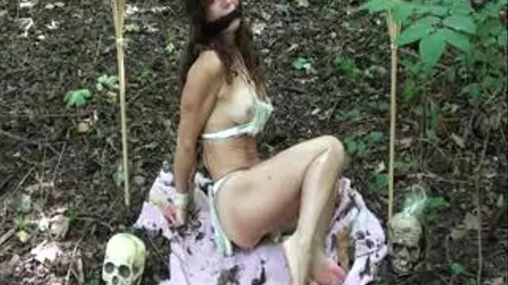 Debbie D as "Jungle Girl in Danger"