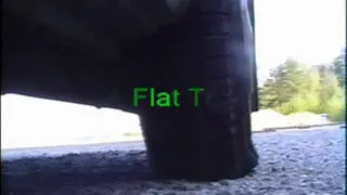 Flat rear tyre