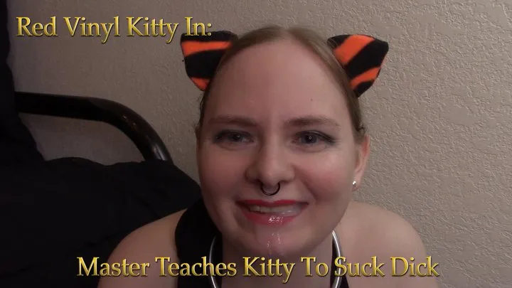 Master Teaches Kitty to Suck Dick