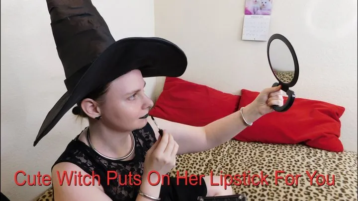 Cute Witch Puts Her Liptick On For You