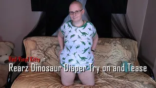 Rearz Dinosaur Diaper Try-On and Tease