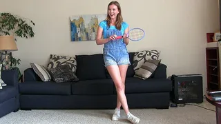 Babysitter Strip Badminton