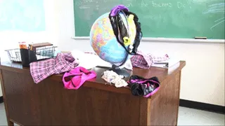 School Girl's Dirty Panty EXPLOSION!!