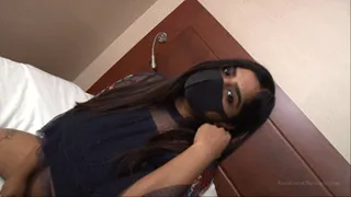 East Indian Girl's Pussy & Asshole Dipped CIVID Mask!