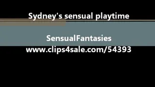 Sydney Cyntana's sensual playtime