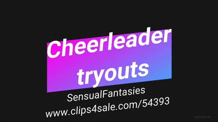 Cheerleader tryouts