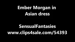 Ember Morgan in Asian dress