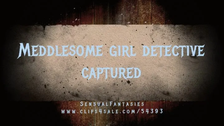 Meddlesome girl detective