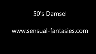 50's damsel B&W