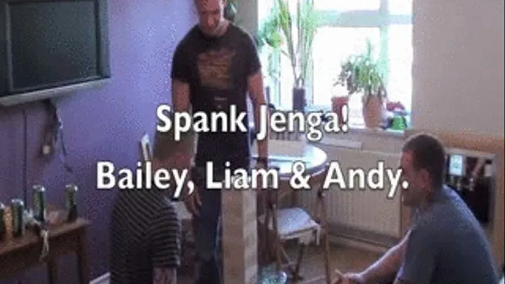 Spank Jenga Complete! - Andy, Bailey & Liam - Str8 Mates Spanking!