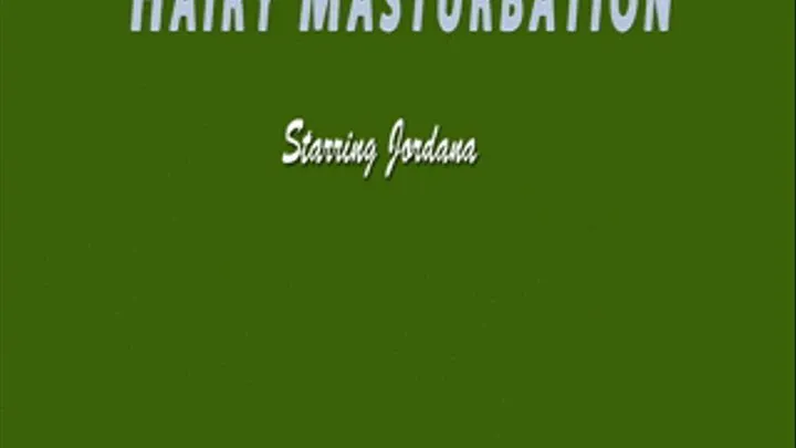 Hairy Masturbation