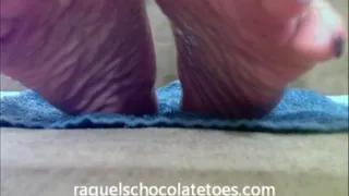 Raquels Chocolatetoes get inside my oiled wrinkled soles