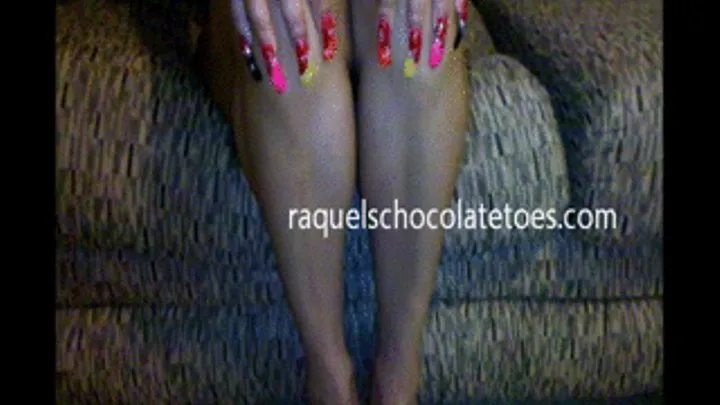 Raquels Chocolatetoes Trying on Some Sexy Silver Heels