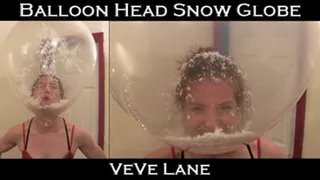 Balloon Head Snow Globe