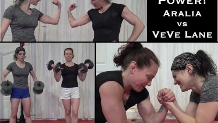 Biceps Power! Arm Wrestling & Strength Contests: Aralia vs VeVe Lane