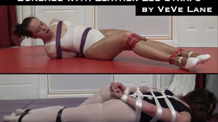 2 Videos Combo Set: Ballerina Bondage with Leather Leg Straps