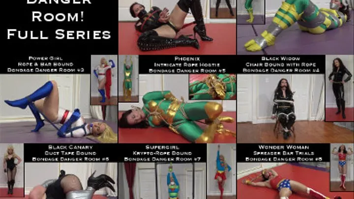 Bondage Danger Room - Full Series! Eight Superheroine Escape Challenges by VeVe Lane