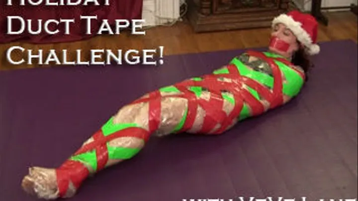 Holiday Duct Tape Bondage Challenge!