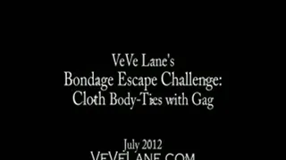 Bondage Escape Challenge: Cloth Ties & Gag