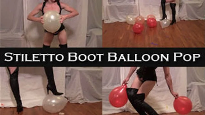 Stiletto Boot Balloon Pop