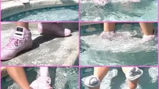 Wet Footwear - Reebok hightops - light pink