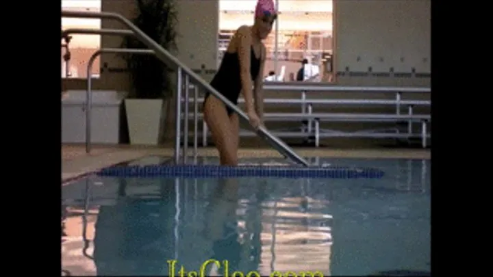 Cleo Swims at Gym