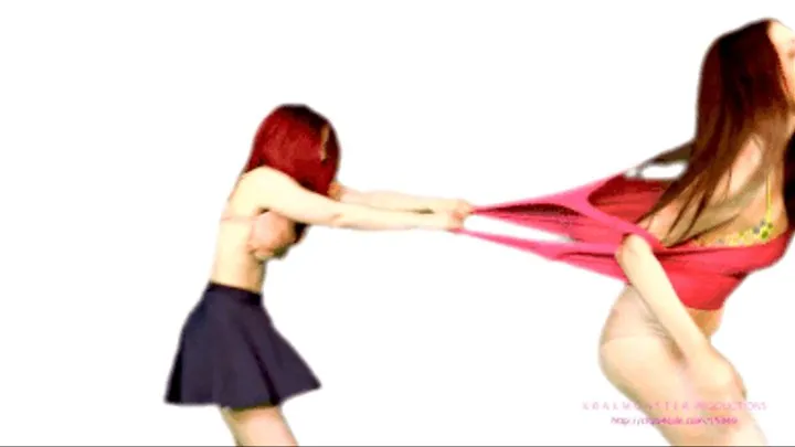 REDHEADS STRIP FIGHT! Constance VS Tara : STOLEN OUTFITS RUINED in CLOTHES-RIPPING CAT FIGHT * SECTION 1 ONLY VERSION (1st half)