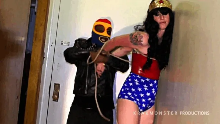 WONDER WOMAN IN PERIL : 1 :HOME INVASION : Tied & Gag Balled