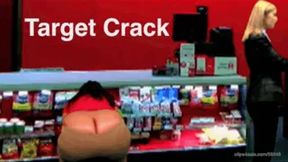 TARGET CRACK : BiG BOOTY CRACK, HAIRY ARMPITS, hairy belly MILF BUSH FLASHING in public store & TV news clip: hairy ass crack CLOSE UP : FULL