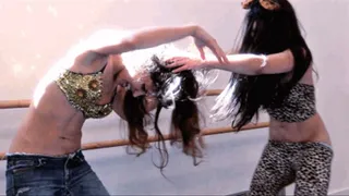 CALI vs JADE : KRAKASAURUS music video : SECOND HALF : UMBRELLA FIGHT + HAIR PULLING CATFIGHT : tit slapping, squeezing/ spanking /asshole exposed! 2nd HALF ONLY