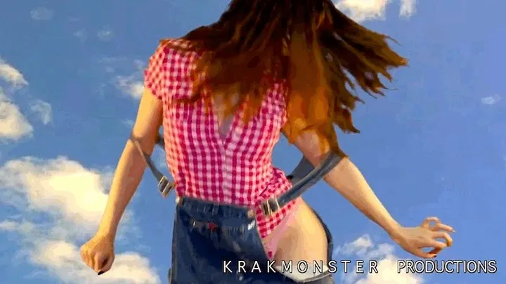 FARMERS STEP-DAUGHTER :TEXAS TAYLOR: LOLLiPOP LiCKiNG + SEXiEST DANCE iN OVERALLS combo