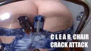 CLEAR CHAIR CRACK ATTACK TOY CAR CRUSH by GIANTESS hairy Italian girl : 1 Hot Wheels car crush, + 2 cars crushed in ripped jeans, ass crack on TRANSPARENT seat * SMALL SCREEN 640p