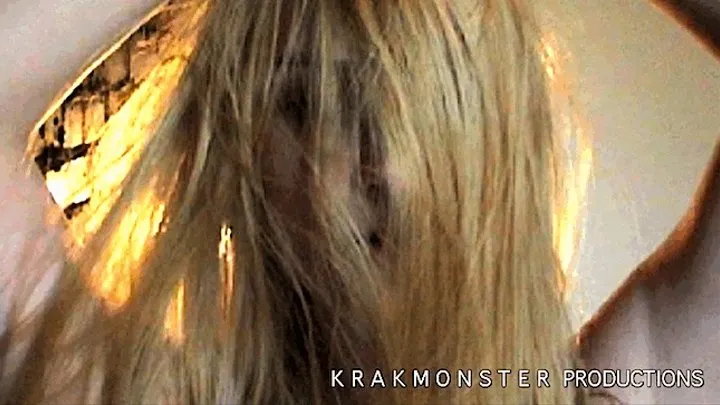 HAiR OVER FACE: Trailer-Trash Trixie : Hiding Behind Her Hair : PLUS : ARMPiT STUBBLE . Hi-8