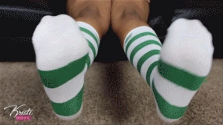 Striped Socks Foot Worship - WMV