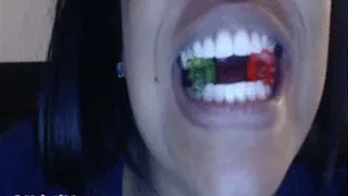 Gummie Bears in my teeth