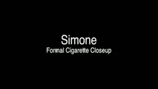 Simone Formal Gown Cigarette Closeup