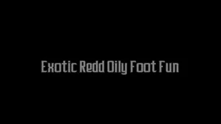 Exotic Redd's Oily Feet Fun