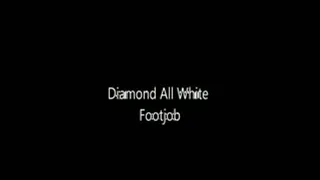 Diamond's White Stocking Footjob