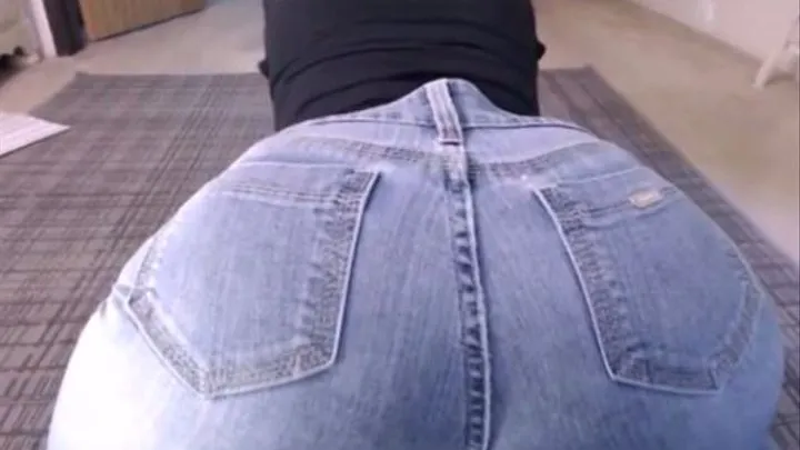 Sit on your face and fart in jeans POV