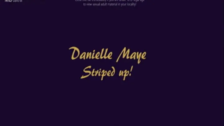 Danielle Maye - Striped up!