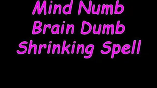 Mind Numb and Brain Dumb Shrinking Spell