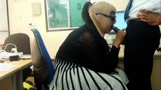 BlowJob Office Temp Ebony Milf Sucks Bosses Cock