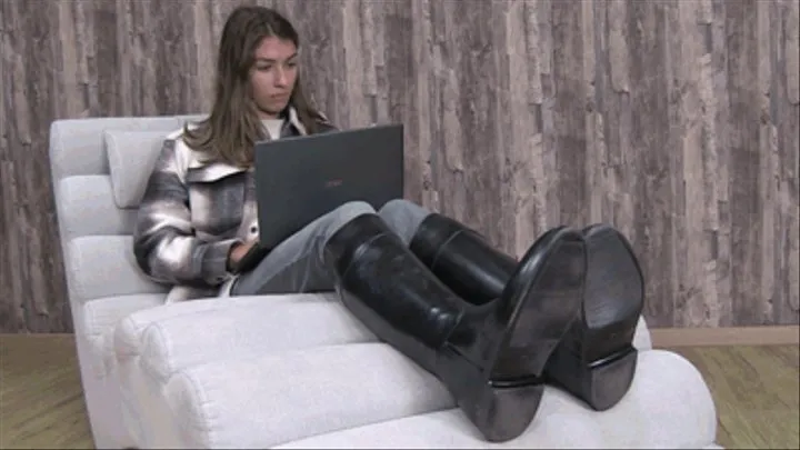 Karina in Riding Boots