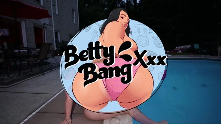 Betty Bang and Her Friends Fuck Poolside at Night