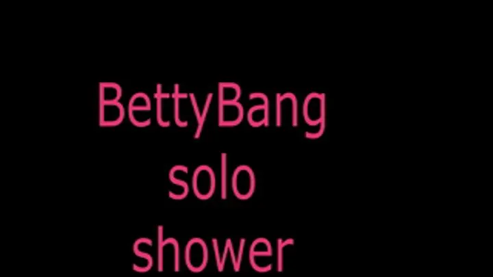 Solo shower scene with net stalkings