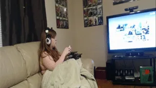 Playing video games and sneezing
