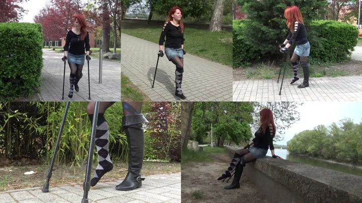 Norina on crutches Scene3